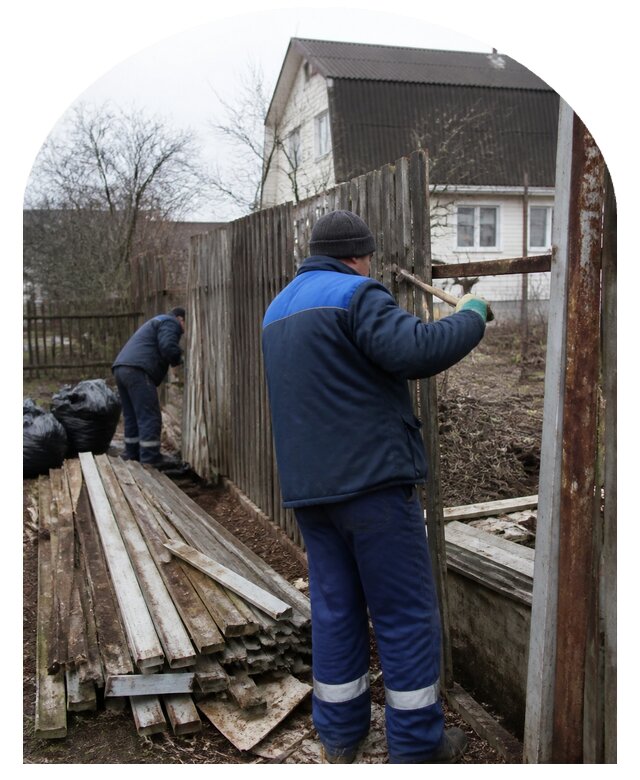 Демонтаж забора в Гагарине по цене от 4682 р. | Метпроект-Ггр